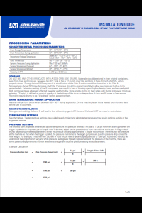 JM Corbond III Closed Cell Spray Polyurethane Foam Installation Guide