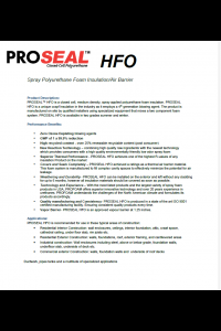 ProSeal HFO Technical Data Sheet (TDS)