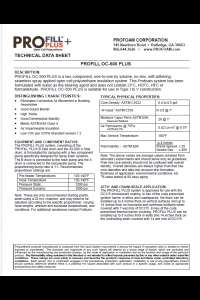 ProFill OC Plus Technical Data Sheet (TDS)