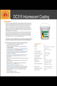 DC-315 Technical Data Sheet (TDS)