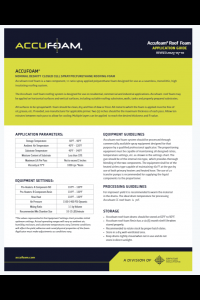 Accufoam Roofing Foam Application Guide