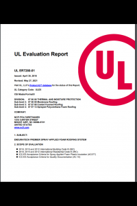 NCFI UL Evaluation Report- UL ER7280-01