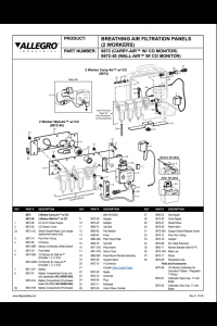 Allegro 9872 and 9872-40 Parts Breakdown