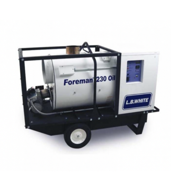 L.B White Foreman 230 Oil, Indirect-Fired Portable Heater Package