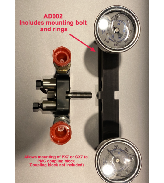 Gauge Block, fits PMC Coupling Block