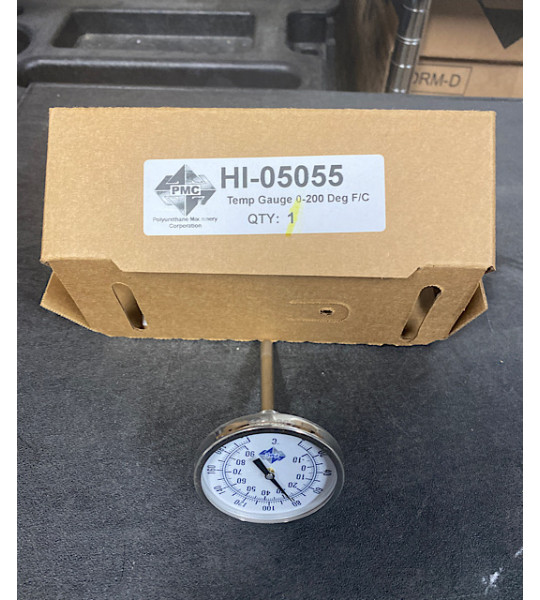 PMC Proportioner Temperature Gauge 0-200 Degree F/C