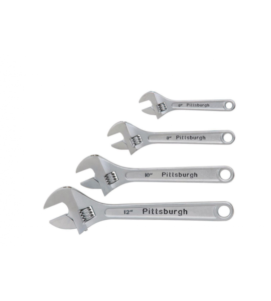 Crescent Wrench Set, Qty: 4